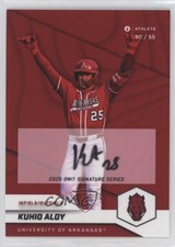 2025 Onit Athlete University of Arkansas Razorbacks 30/55 Kuhio Aloy Auto 1by6