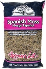 Mosser Lee Spanish Moss ML0560 8-Pack 250 Cu In Natural Craft  Plant Moss