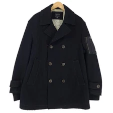 Vintage Energy Short Coat Men Double Breasted Military Style GK5 Size L