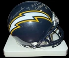New ListingDave Kocourek Signed/Inscribed “7 AFL Champions!” SD Chargers Mini Helmet JSA JD