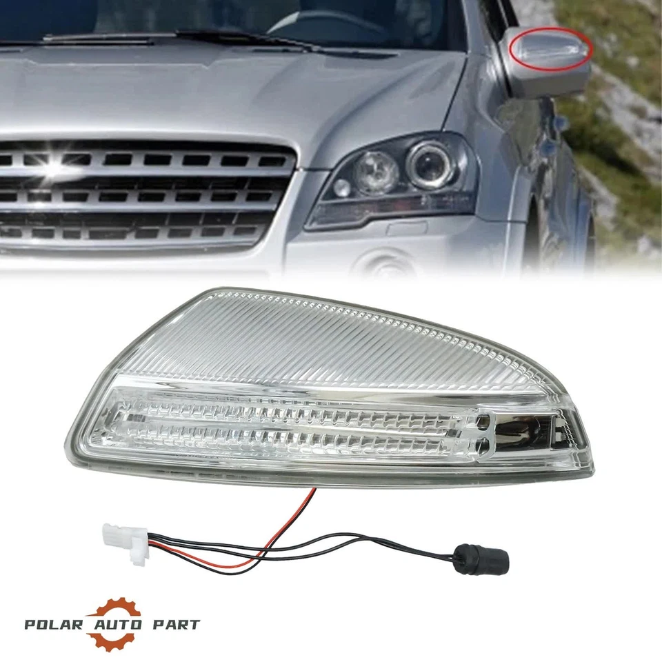 Left door side mirror turn signal light suitable for Mercedes W164 ML350 ML550 Foto 2 de 4