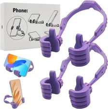 2 Packs Thumbs up Lazy Phone Stand Cell Phone Holder, Adjustable Stocking Stuffe