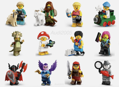 Lego New Complete Set of 12 Series 25 Minifigures 71045 CMF Collectible Figures