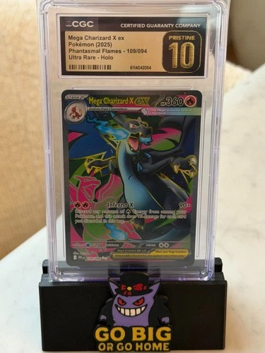 2025 Pokemon Phantasmal Flames #109/094 Mega Charizard Ex CGC PRISTINE 10