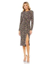 NWT Ieena Mac Duggal Floral Print Dress - size 8. 26915