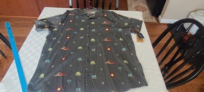 Roark Bless Up Shirt Men's XXL Perforated Short Sleeve  NWT/NWOT