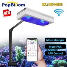 PopBloom RL180 Full Spectrum Reef Light WiFi Marine LED Aquarium Light Saltwater
