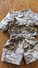 Build-A-Bear Workshop Military Digital Camo Shirt Shorts Outfit for Teddy Bear