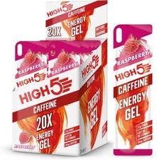 HIGH5 Caffeine Gels Running - Glucose Shots for Instant Energy and Running Fuel