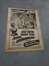 TBOOK38 MAGAZINE ADVERT 12X9" FLYING IN LEATHERJACKETS - JOHN WAYNE 