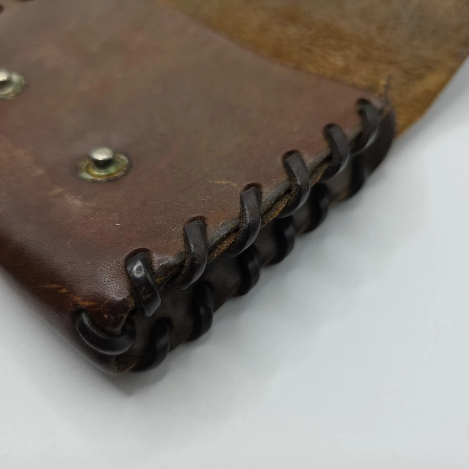 Bolsa de cinturón de cuero Bushcraft utilitaria vintage 5x4,5x1 Foto 4 de 4