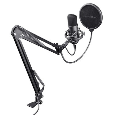 22400 GXT 252 Emita Plus Studio USB Mikrofon mit Arm und Popfilter mit
