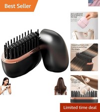 Wireless Mini Hair Straightener for All Hair Types: Compact  Versatile - Black