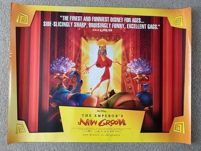 The Emperors New Groove  ORIGINAL UK Cinema Quad FILM POSTER  100cm x 76cm