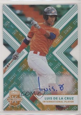2018 Elite Extra Edition Status Tie-Dye Die-Cut 2/5 Luis De La Cruz Auto xb2