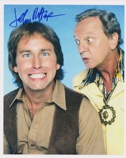JOHN RITTER signed THREE'S COMPANY color 8x10 w/ coa FUNNY CLOSEUP W/ DON KNOTTS