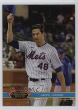 2021 Topps Stadium Club Chrome 1991 Design Variation SP Jacob deGrom #167 6o3