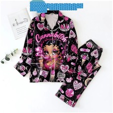Betty Boop Cannabitch High Spirit Satin Pajamas Set