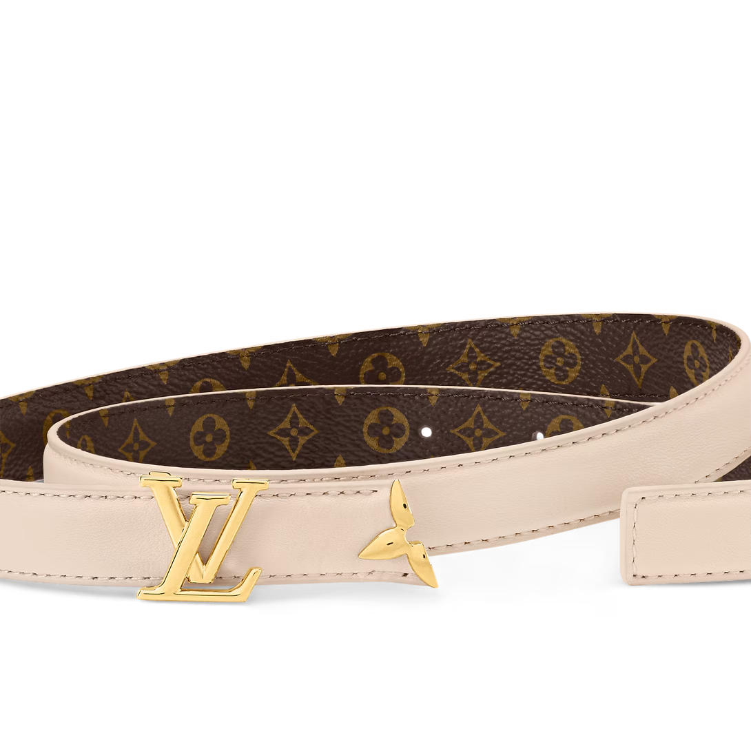 NEW Louis Vuitton Pretty LV 20mm Reversible Belt Black Beige  display picture 3