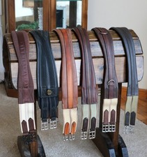 LOT of 6 English Girths 44"-52" 46" 48" Teke Toklat Crump Leather Synthetic