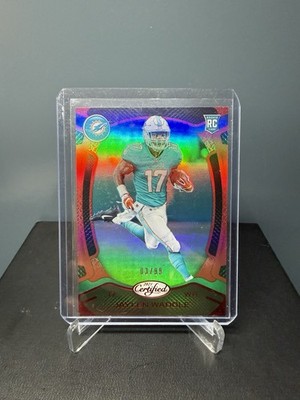 2021 Panini Certified Jaylen Waddle Red #108 /99