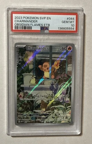 2023 Pokemon SVP EN #044 Charmander Obsidian Flames ETB PSA 10 GEM MINT