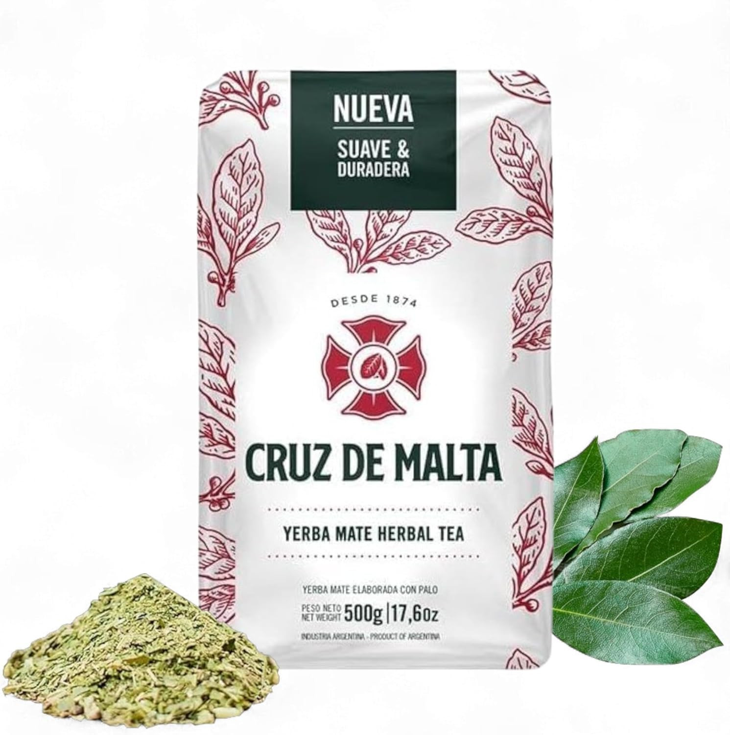 Yerba Mate Tea &ndash; 500Gr (1.1 Lbs) Loose Leaf &ndash; Traditional Argentine Herbal Tea &ndash;