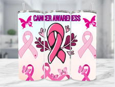 Breast Cancer Awareness Sublimation Stainless Steel Tumbler Straw - 20 Oz 6
