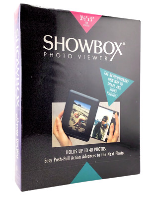 Showbox Photo Viewer 3 1/2'' x 5'' Size Holds Up To 40 Photos FAST FREE SHIPPING