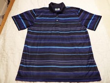 Ben Hogan Men's Golf Shirt Polo Shirt Top Short Sleeve in Blue Size- Large