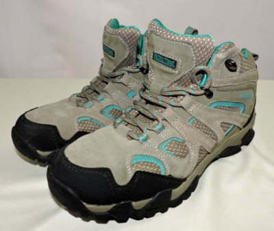Pacific Trail Women's  Diller Lace-Up Mid-Tops Hiking Boots Brown/Teal Size 8 US