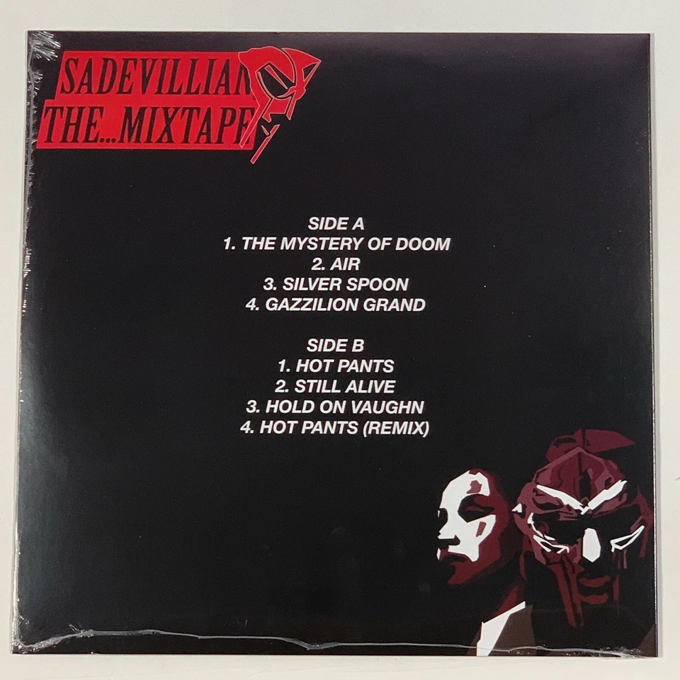 Seanh Presents MF Doom Sade Sadevillain The Mixtape 1LP Vinyl Black 12" Record - Image 2 of 2