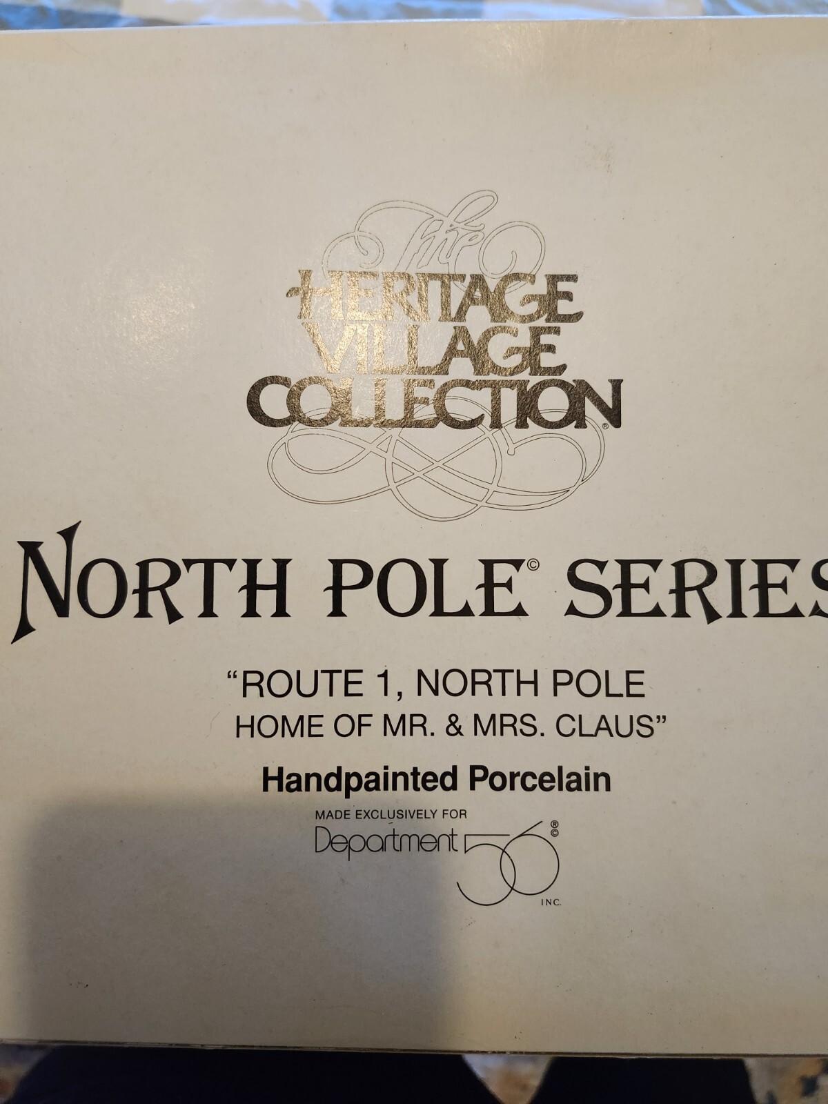 Dept 56 North Pole Route 1 North Pole Home of Mr. & Mrs. Claus eBay