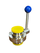 2" Butterfly Valve w/ Handle 4 Positions Stainless Steel