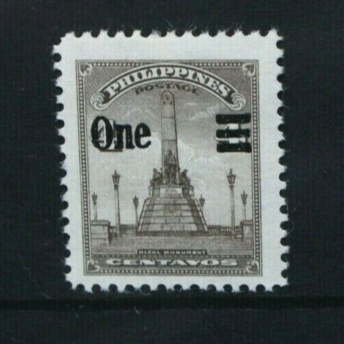 PHILIPPINES 1959 Rizal Monument 1c Surcharge. Set of 1 Mint Lightly HINGED SG839 - Picture 1 of 2