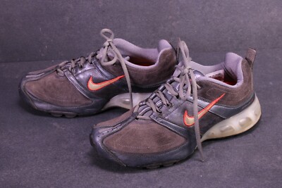 Nike Sneaker Air Max 180 Vintage Damen Gr. 38 Sportschuhe grau rot Leder CH1-43