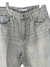 Zara Jeans HIGH WAIST Woman  s - WIDE LEG - FULL LENGTH Size 6 EUR 38