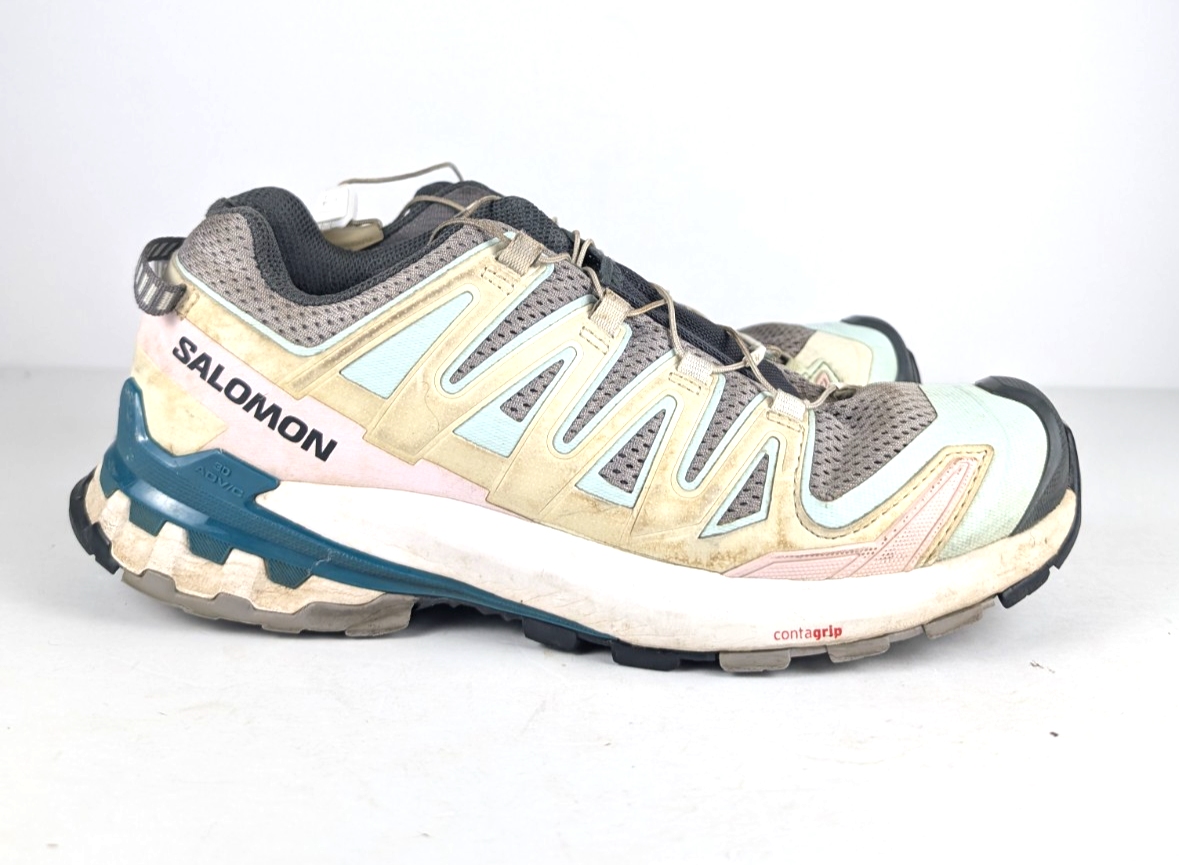 Scarpe da trail Salomon Xa Pro 3d V9 W L47118900 grigio verde rosa sneaker da donna taglia 9