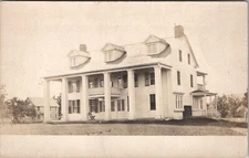 RPPC Large Home in the Neoclassical Style Real Photo c1910 Postcard W20