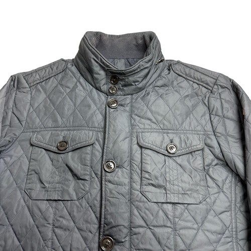 Chaqueta Hackett Para Hombre Grande Gris Invierno Holborn Acolchada Tareas de Campo Abrigo de Campo - Imagen 2 de 14