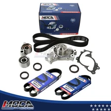 Timing Belt Water Pump EPDM 4PK885 6PK1040 Fit 05-06 Toyota Camry Sienna 3.0 3.3