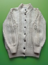 Vintage Women  s Millar IRELAND New Wool Fisherman Cardigan.M/L