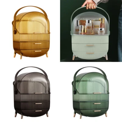 MODERNER-ONLINE-SHOP Portable Makeup Skin Care Storage Box Dustproof Travel Cosmetics Organizer Case