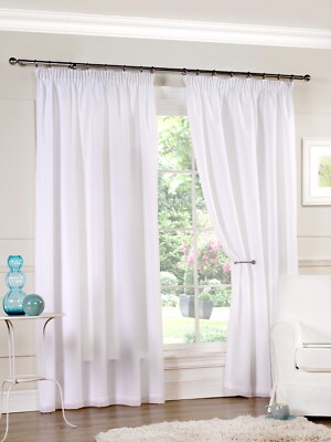 Gefütterte Voile Vorhänge für Fenster halbtransparent transparent Tagesvorhang - Aalia TT