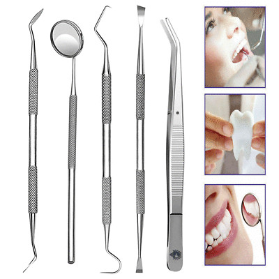 Dental Oral Hygiene Care Kit For Dentist & Home Use Tools Plaque Remover Scaler