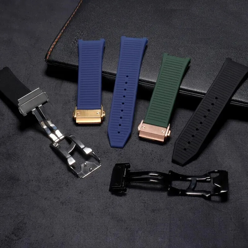 26mm Silicone Watchband Strap For Ferragamo F80 Concave Female Interface + Tools