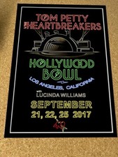 Tom Petty & The Heartbreakers 2017 Hollywood Bowl Final Concert Poster