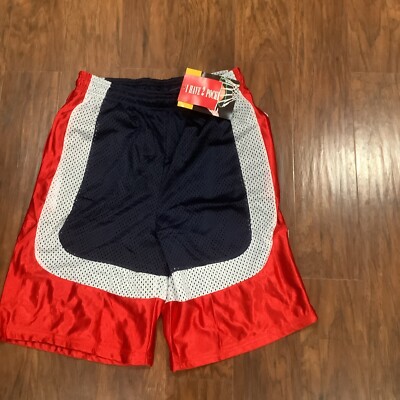NWT M Youth Basketball Shorts Bottoms 2000s Y2K Active Force With POCKETS