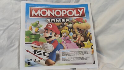 Monopoly Gamer Edition Replacement rules Sheet