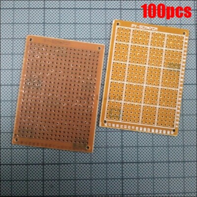 100Pcs 5X7 Cm Prototype Pcb Universal Board 5*7 Panel New Ic et